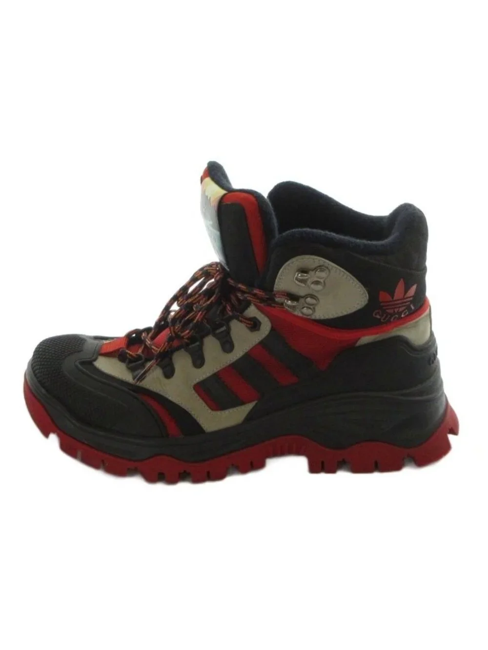 Gucci Adidas High Cut Sneakers Trekking Logo Black 8